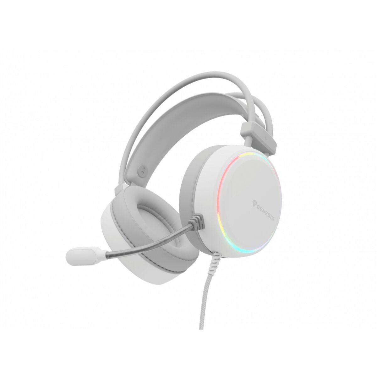 Auriculares com microfone Genesis NEON 613 Branco