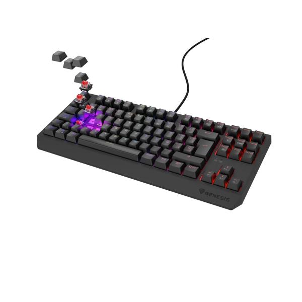 Teclado Genesis Thor 230 TKL Preto Qwerty espanhol