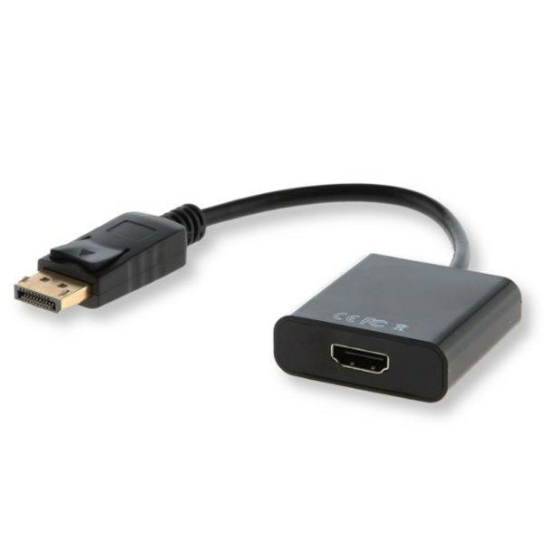 Adaptador DisplayPort para HDMI Savio CL-55 Preto 20 cm