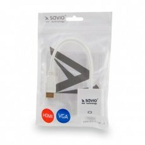 Adaptador HDMI para VGA Savio CL-27B Branco
