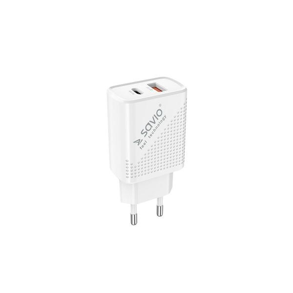 Carregador de Parede Savio LA-05 Branco 18 W