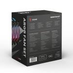 Ventilador de Caixa Savio FAN-01 ARGB Ø 12 cm