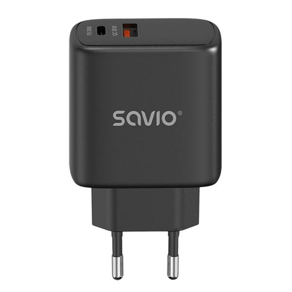 Carregador de Parede Savio LA-06/B Preto 30 W