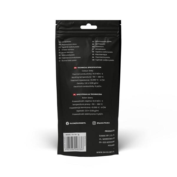 Pasta Térmica Savio TG-04 1 g