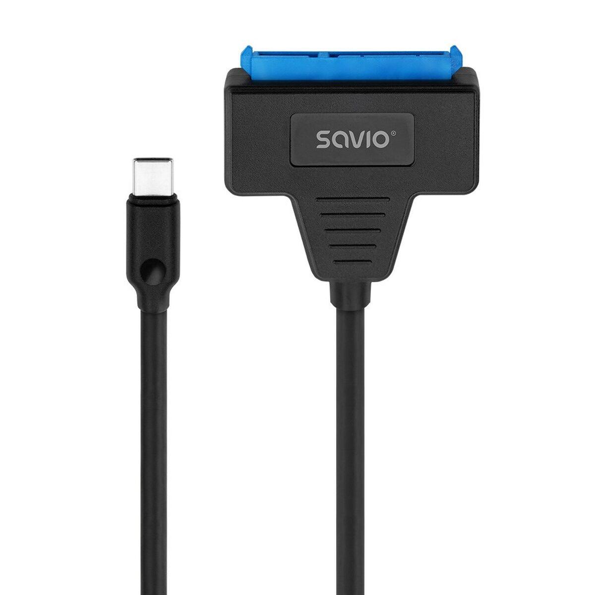 Adaptador USB a SATA para Disco Rígido Savio AK-69 25 cm
