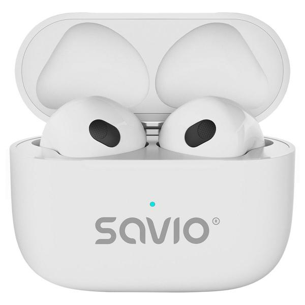 Auriculares sem fios Savio TWS-01PRO Branco