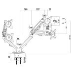 Suporte de Mesa para Ecrã MacLean MC-861N 27" 13"