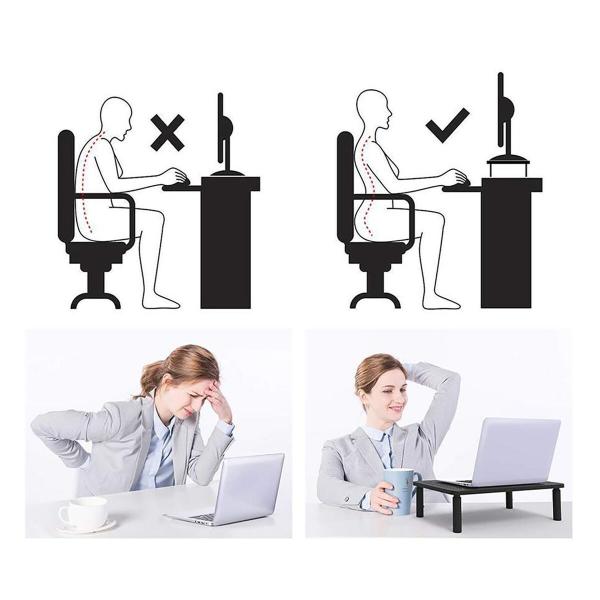 Suporte de Mesa para Ecrã MacLean MC-946 13" 13"-32" 37 x 23,5 x 14 cm