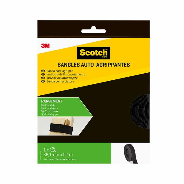 Suporte de cabos Scotch Preto 38,1 MM X 9,1 M