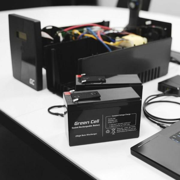 Bateria para Sistema Interactivo de Fornecimento Ininterrupto de Energia Green Cell AGM08 1400 mAh 12 V