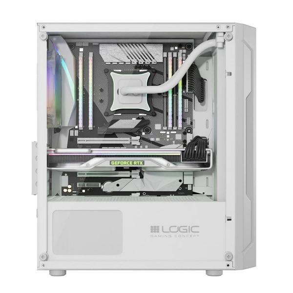Caixa Semitorre ATX Logic ARAMIS ARGB Branco