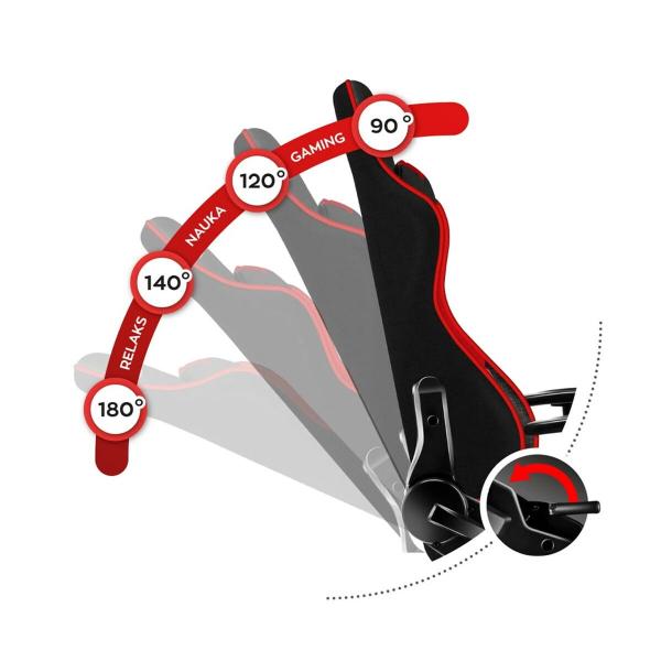 Cadeira de Gaming Huzaro HZ-Ranger 6.0 Preto Vermelho Meninos