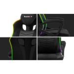 Cadeira de Gaming Huzaro HZ-Force 2.5 RGB Mesh Preto Cinzento