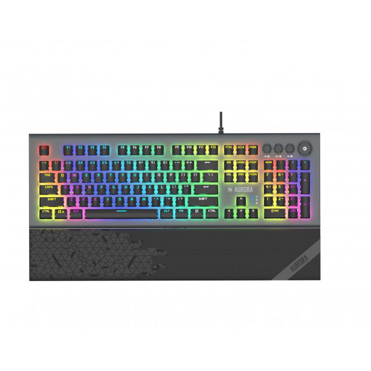 Teclado Ibox AURORA K-5 Preto Grafite QWERTY Qwerty US