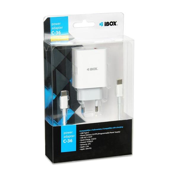 Carregador de Parede Ibox ILUC36W Branco 20 W