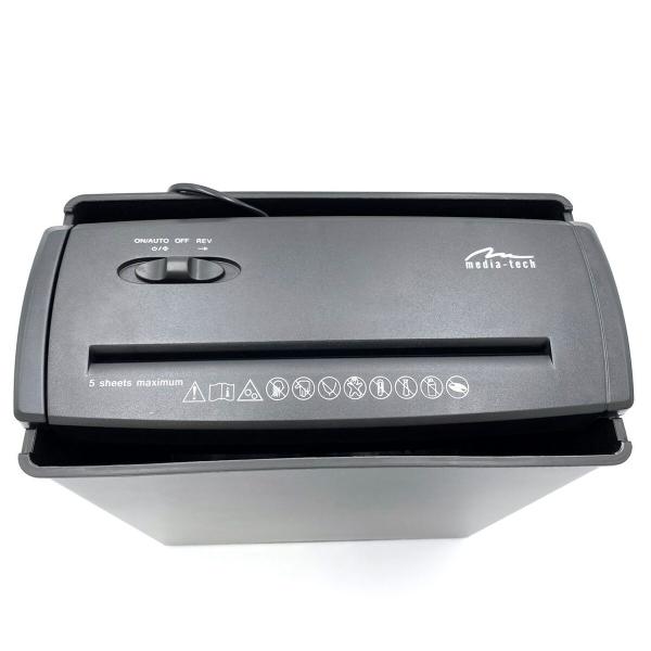 Trituradora de Papel Media Tech Shredder MT215 V2.0 Preto 8 L