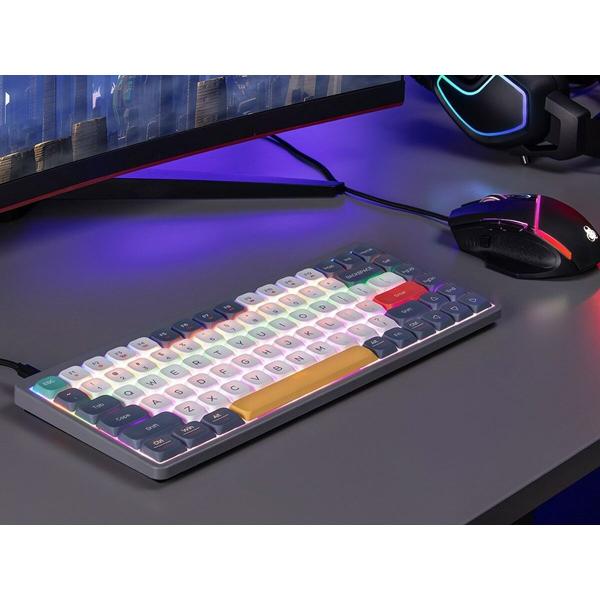 Teclado mecânico Tracer TRAKLA47279 Branco Multicolor QWERTY