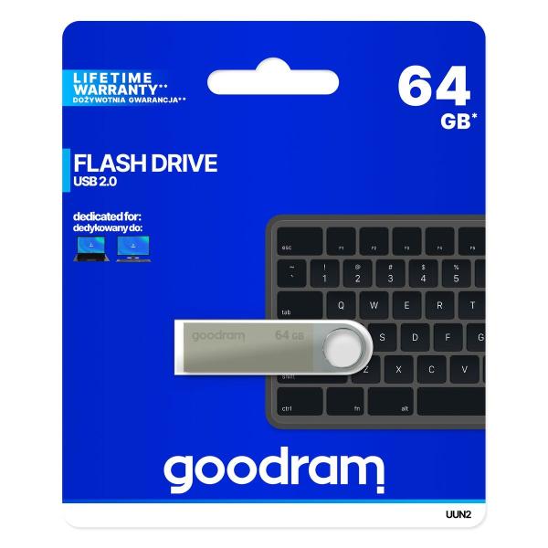 Memória USB GoodRam UUN2-0640S0R11 Prateado 64 GB