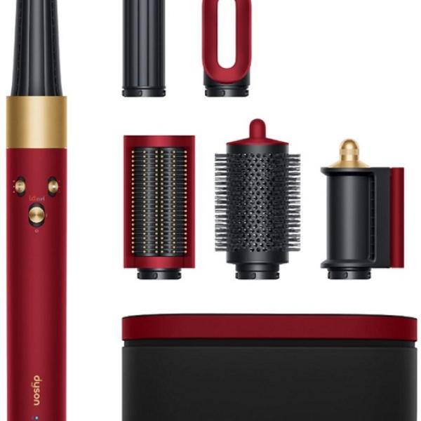Modelador/Secador Multifunção Airwrap i.d. Liso + Ondulado 1300W (Red Velvet/Gold) - DYSON