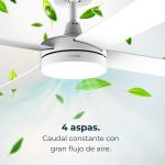 Ventoinha de Teto Energysilence Aero 5200 60W (Branco) - CECOTEC