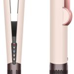 Alisador de Cabelo Airstrait 1600W (Rosa/Ouro Rosa) - DYSON