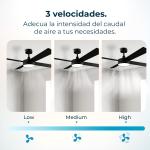 Ventoinha de Teto Energysilence Aero 5200 60W (Preto) - CECOTEC
