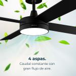Ventoinha de Teto Energysilence Aero 5200 60W (Preto) - CECOTEC