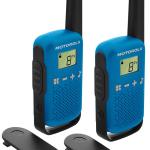 Intercomunicadores Walkie Talkie PMR RADIO 16 Canais (Alcance até 4 Km) Azul - MOTOROLA TLKR - T42