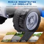 Quadriciclo Elétrico HONDA para Crianças de 18 - 36 Meses Quadriciclo Elétrico Infantil a Bateria 6V com Faróis LED Buzina Velocidade de 2,8km/h e Avance 65,5x35,5x43,5cm Azul
