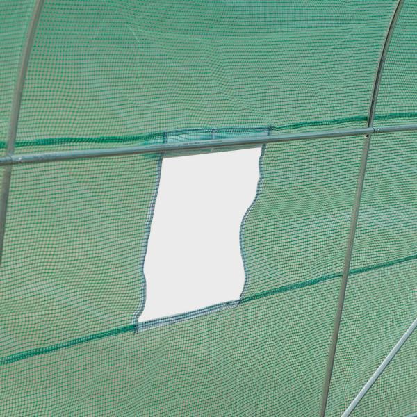 Estufa de Cultivo para Terraço ou Jardim – Cor Verde – Tubo Aço e PE 140g/㎡ - 450x200x200 cm