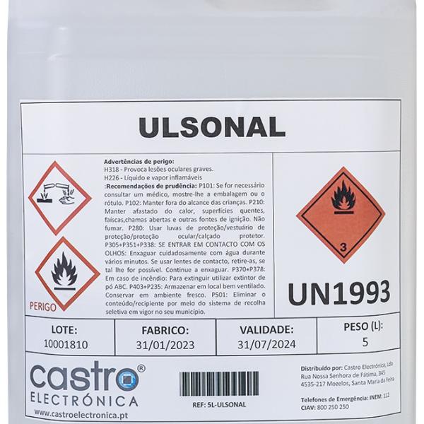 Liquido Limpeza Concentrado p/ Aparelhos de Limpeza Ultra - Sons (5L)