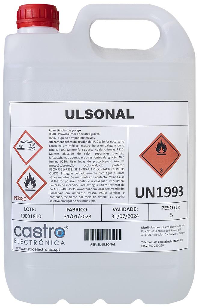 Liquido Limpeza Concentrado p/ Aparelhos de Limpeza Ultra - Sons (5L)