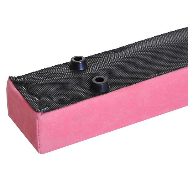 Barra de Equilíbrio Ginástica Dobrável 210 cm Barra de Ginástica Artística para Crianças Iniciantes e Ginastas 210x10x6,5 cm Rosa