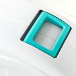 Carretel de Mangueira Retrátil de Parede de 25+2 m e Bloqueio de Retorno Automático Bocal com 7 Funções e Giro de 180° 55x20x42 cm Cinza Claro