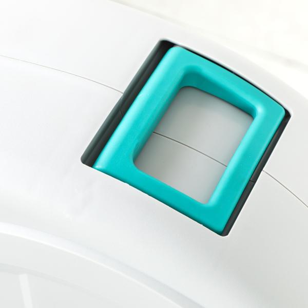 Carretel de Mangueira Retrátil de Parede de 25+2 m e Bloqueio de Retorno Automático Bocal com 7 Funções e Giro de 180° 55x20x42 cm Cinza Claro
