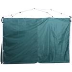 2 Paredes Laterais para Tenda 3x3 m Parede Lateral de Substituição de Tecido Oxford com Janela 300x200 cm Verde