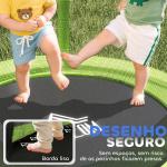 Trampolim Infantil Ø140x190 cm Trampolim para Crianças de 3 - 6 Anos com Rede de Segurança Carga 45 kg para Interior Verde