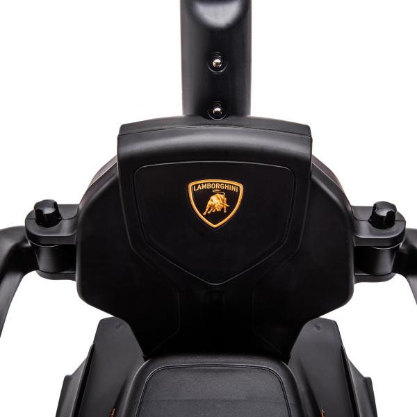 2 em 1 Carro Andador para Crianças 12 - 36 Meses Lamborghini Essenza SCV2 Carro Andador com Buzina Guiador e Grade de Segurança Removível 86,5x40x89,5cm Verde e Preto