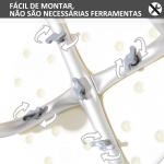 Banco de Duche Banco de Segurança para Duche com Altura Ajustável 32,2x41x35,5 - 54cm Branco
