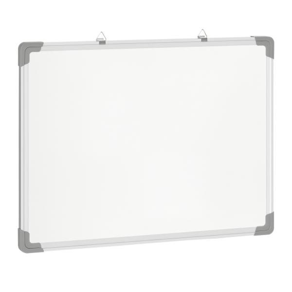 Quadro Magnético com Estrutura de Liga de Alumínio 60x45cm Quadro Magnético com Apagador 4 Marcadores e 10 Ímás Branco