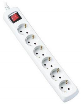 Extensão Sextupla c/ Interruptor (5 mts)