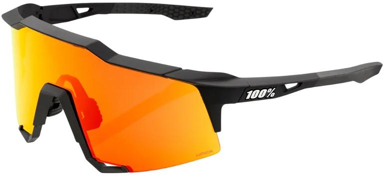 Óculos de Sol Speedcraft Soft Tact Black HiPER Multilayer Mirror Lens (Laranja) - 100%