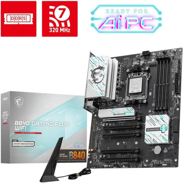Motherboard ATX B840 Gaming Plus WiFi SktAM5 - MSI