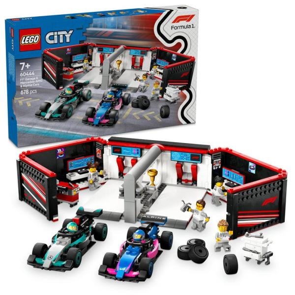 LEGO City Garagem de F1 e Carros da Mercedes - AMG e Alpine - 60444