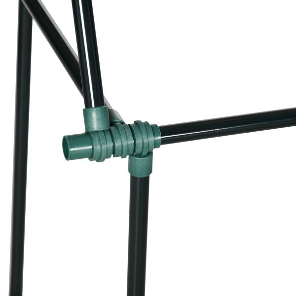 Conjunto de 3 Suportes para Plantas Trepadeiras Torre de Treliça para Plantas Frutas Verduras 38x38x182 cm Verde