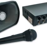 Pack Amplificador PA 30W RMS 12/220V + Corneta 25W RMS + Microfone