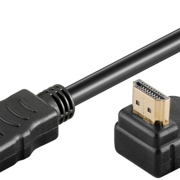Cabo HDMI 2.0 Macho 90º - Macho 4K@60Hz (50cm) - GOOBAY