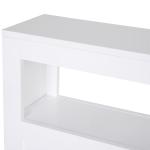 Armário Casa de Banho para Espaços Reduzidos com 4 Rodas Prateleira Aberta e Gavetas 16x52x71,5 cm Branco