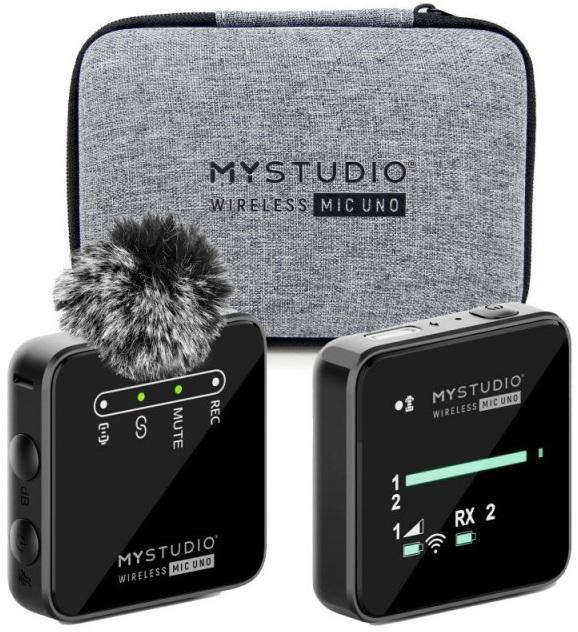 Sistema de Microfone MyStudio Wireless Mic Uno s/ Fios - EASYPIX