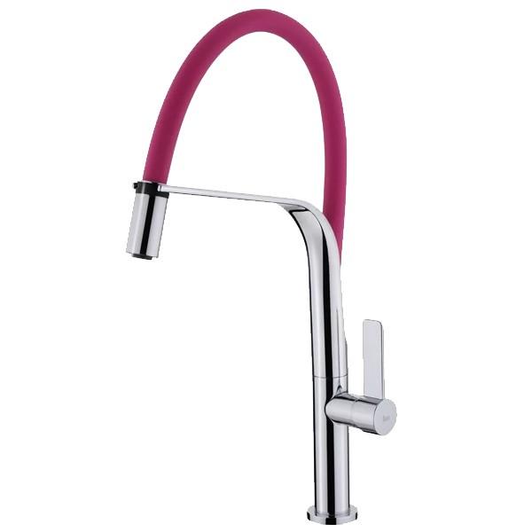 Torneira Misturadora FO 997 FR 481mm (Cromado/Amarelo) - TEKA